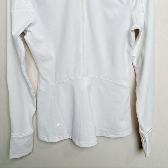 Lululemon Womens Size  6 Sleek Essentials Jacket White - Picture 11 of 16